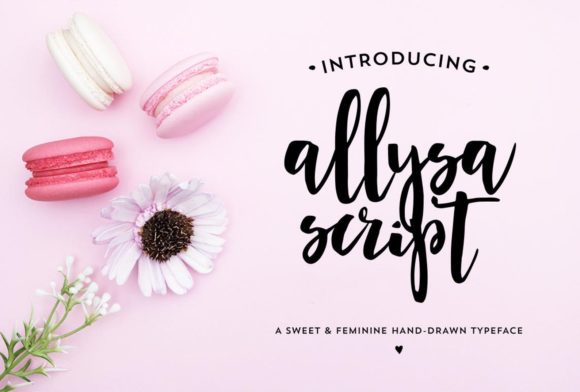 Allysa Script: A Delicate Typeface for Editorial Design