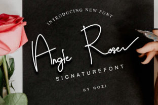 Angle Rose: A Friendly Script Font for Editorial Design