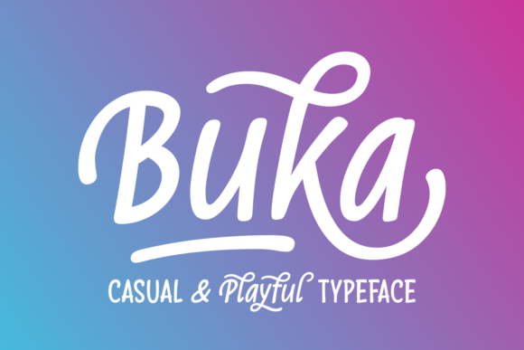 Buka: A Friendly Handwritten Font for Editorial Design