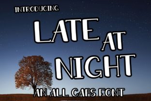 Late at Night Font for Small Business Branding