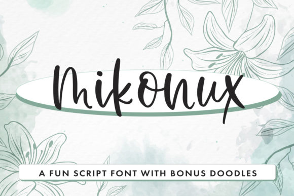 Mikonux: A Playful Script Font with Doodles