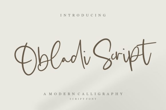 Obladi Script: A Timeless Handwritten Font for Web Design