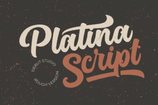 Platina Script - Rough: A Bold Handwritten Font for Makers