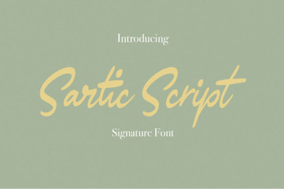 Sartic Script: A Handwritten Typeface for Editorial Design