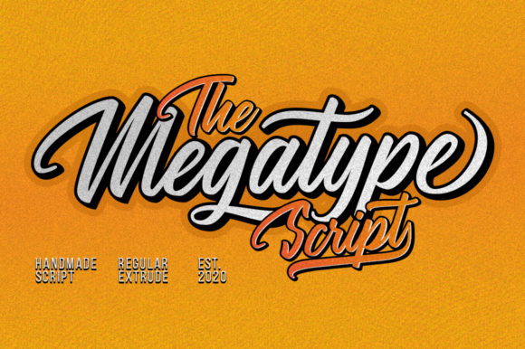 The Megatype Script Font for Crafters