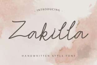 Zakilla: A Friendly Handwritten Font for Web Design